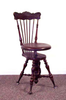 Ball & Claw Stool with Back